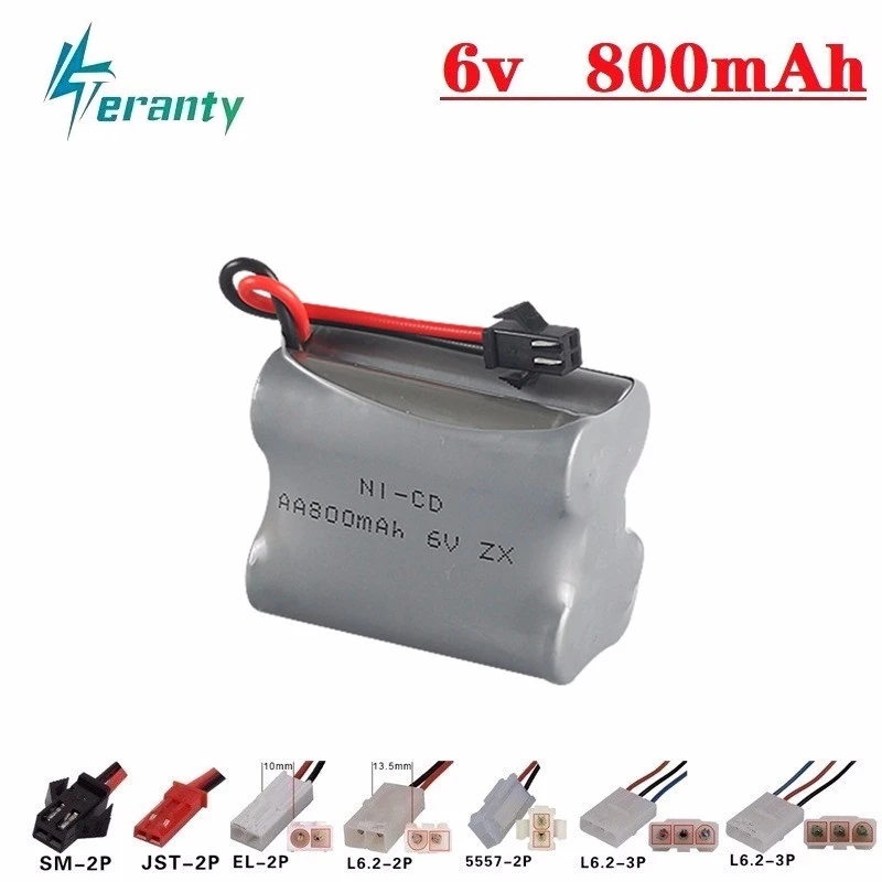 Upgrade 6v 800mah NiCD Battery For Rc Toys Cars Tanks Robots RC Boats HT 2877 3831 AA Ni-CD Rechargeable Pack 10 PCS | Игрушки и хобби