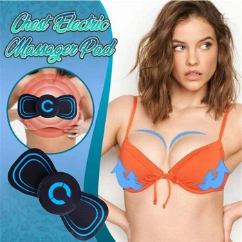 

Electric Breast Massage Pad Electric Breast Enhancer Massager Chest Frequency Vibration Massager Bra Booster Growth Stimulator