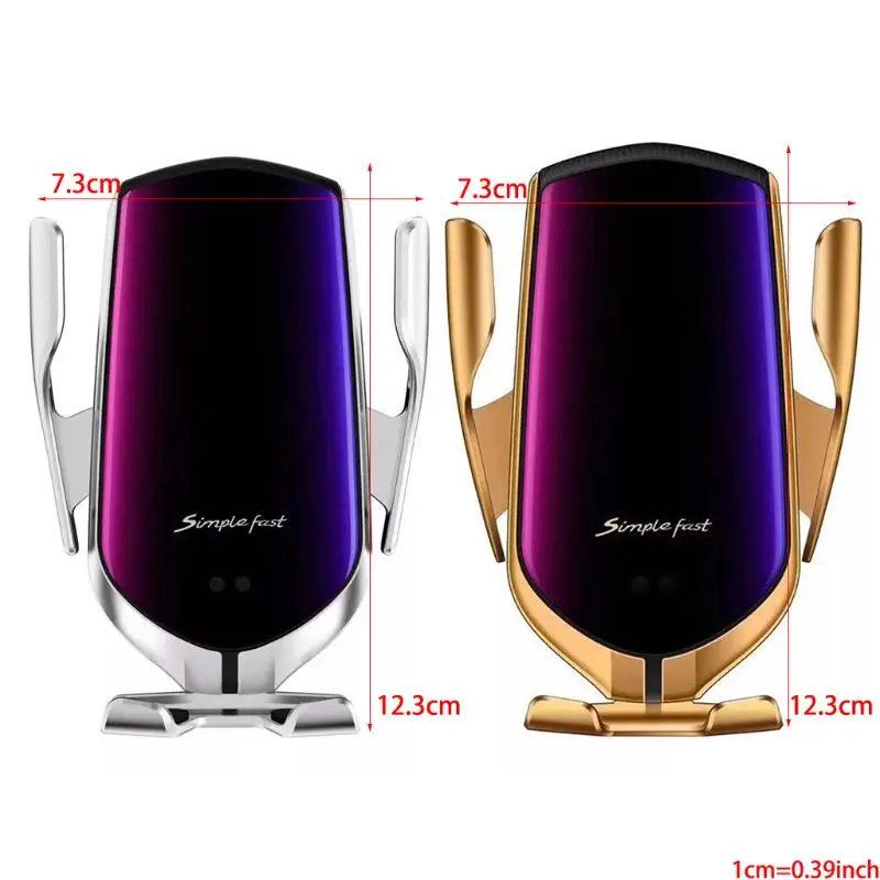 

Automatic Clamping IR Intelligent Wireless Car Charger Mount - Car Charger Holder 10W Fast Charging for iPhone Xs Max/XR/X/8/8Pl