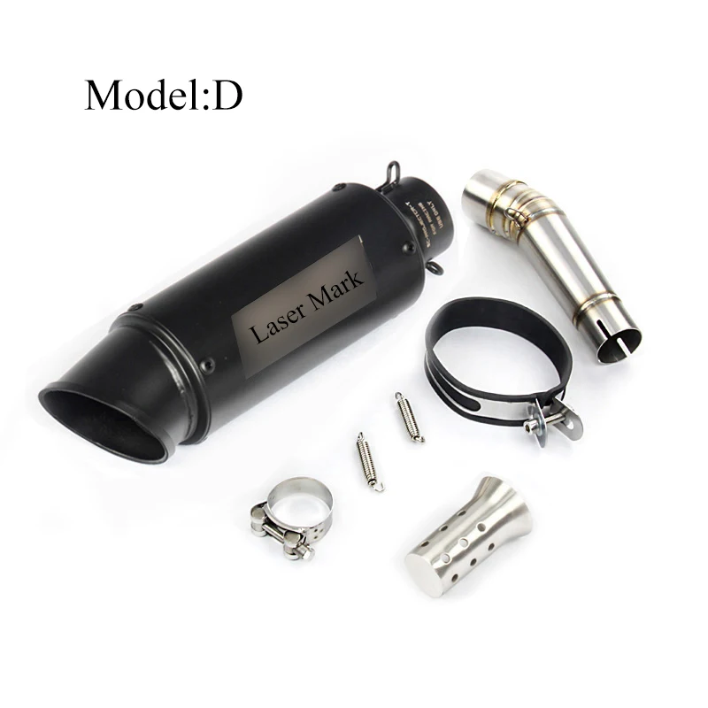

Motorcycle Exhaust System Pipe 51MM Muffler Tail Tip Tube Link Mid Connect Vent Pipe For Honda NC700 NC700S NC750X Until 2019