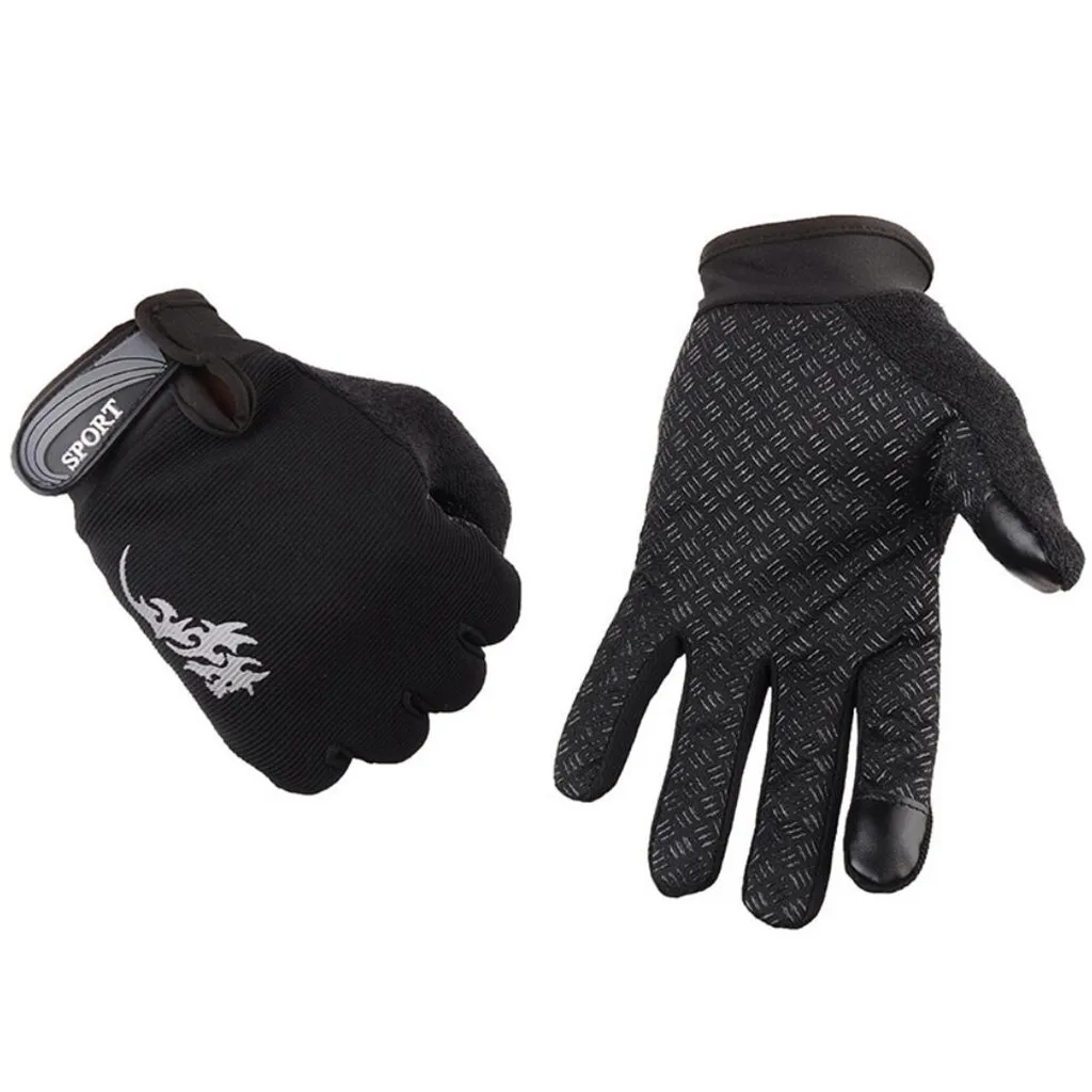 Мужские и женские спортивные перчатки MTB велосипедные перчатки горный велосипед фитнес полный палец перчатки для велосипеда мотогонок перчатки# T1P