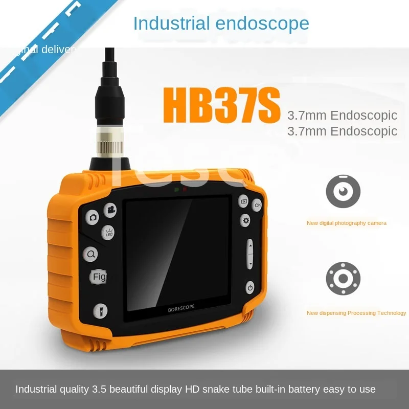 

Multi-function HD industrial endoscope 3.5 inch screen 3.7mm HD snake tube / car maintenance / pipe detection