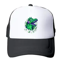 Зеленый музыкальный динозавр летний модный спортивный головной убор сетчатая Кепка
