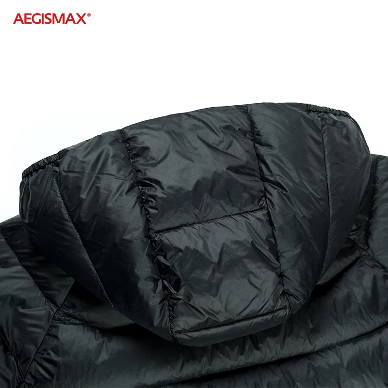 AEGISMAX Men Ultra-Light 95% White Goose Down 800FP Down Outdoor Camping Keep Warm Down Jacket
