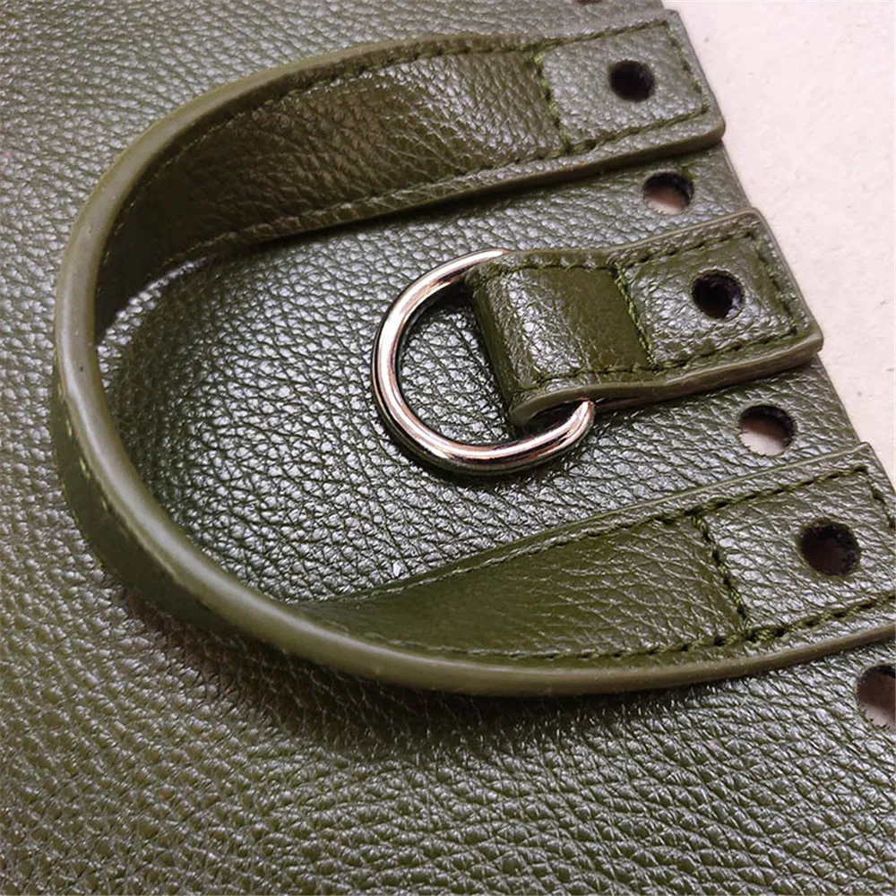 Handmade Handbag Shoulder Strap Woven Bag Set Leather Bag Bottoms With Hardware Accessories for DIY Bag Backpack 7PCS Set