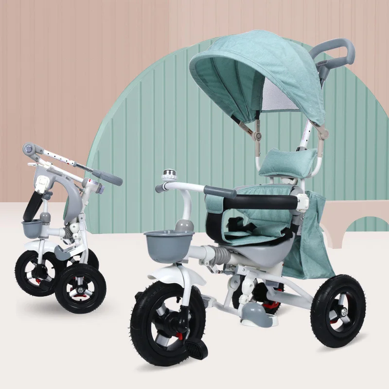 3 в 1 езда на игрушках для детей 1-3-5 лет 3 колеса складной трехколесный велосипед тележка высокое качество детский велосипед коляска скутер