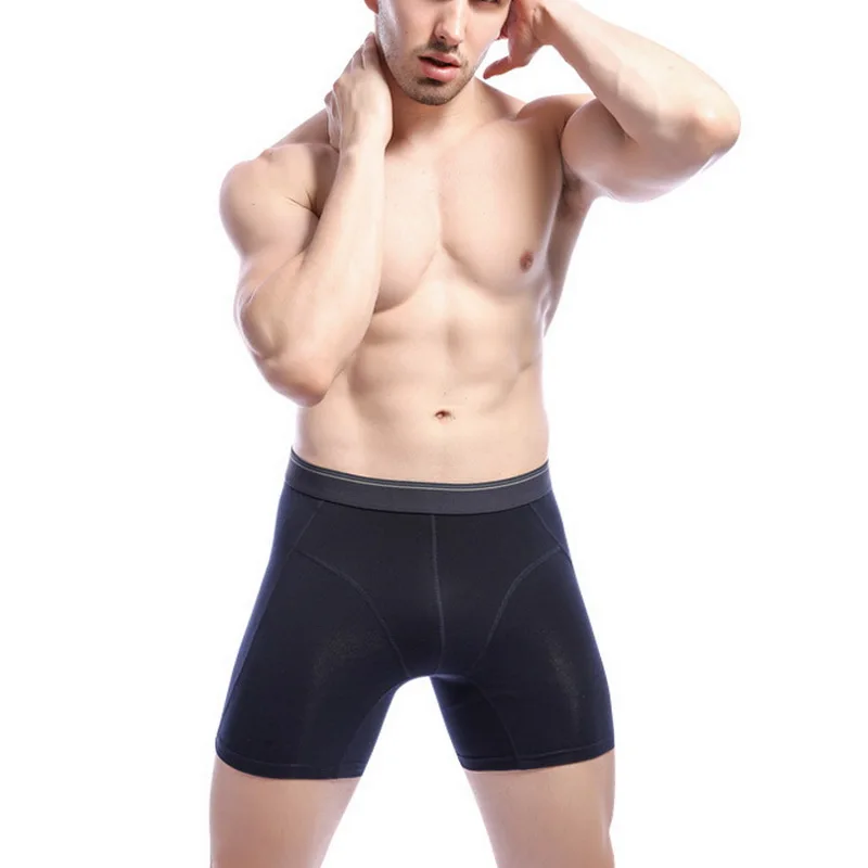 3Pcs/lot Male Panties Men Underwear Breathable Boxers Homme Underpants Homewear Shorts Cotton U Convex Pouch Solid  Boxer Shorts