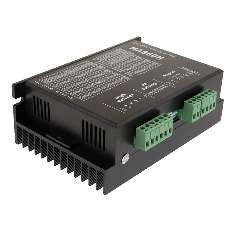 MA860H чпу шаговый двигатель драйвер 24-110VDC 256 подделка Замена MA860H 2 фазы 18-80 В переменного тока 7.2A для NEMA 23 NEMA34 двигатель