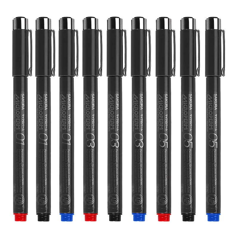 1 шт. ручка для масляной иглы Sakura EOK Micron 01/03/05 мм водостойкая рисования набросков