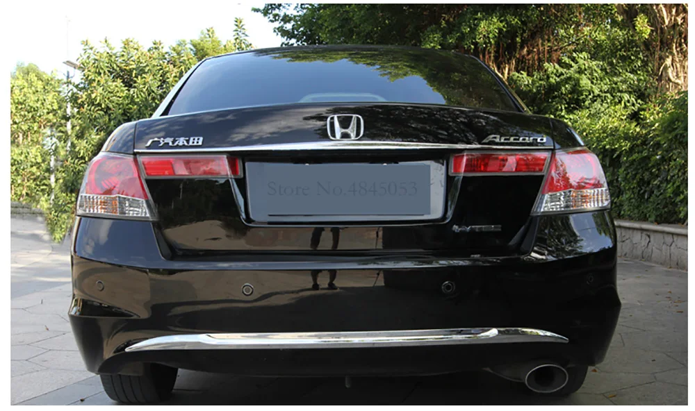 AITWATT стайлинга автомобилей Экстерьер ABS Хромированная вверх и вниз задний багажник крышка для пароварки накладка 1 шт. для Honda Accord 2008 до 2013