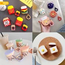 Чехол для наушников для Airpods, силиконовый чехол, Мультяшные милые чехлы для наушников для Air Pods, чехол s для Apple, Earpods, наушники, аксессуары 2