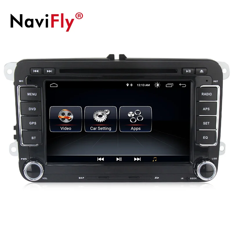 2 Din четырехъядерный Android 9 автомобильный dvd-плеер для VW Skoda POLO GOLF 5 6 PASSAT CC TIGUAN TOURAN Fabia Caddy