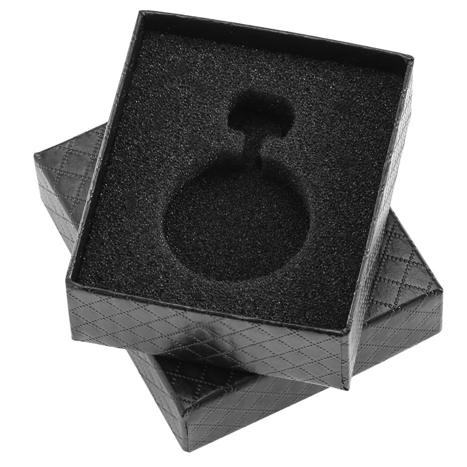 Black Pocket Watch Accessories Boxes Storage Case for Diameter 3cm/5cm Size