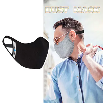 

1pcs Of Reutilizable Facemask Unisex Washable Mascaras Printed Solid Color Face Mask Cover Mouth Earloop Cotton Face Masks