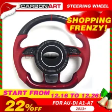 A5 автомобильный Стайлинг, руль из углеродного волокна для Audi A3 A4 A5 A6 A7, запчасти для авто A8, внутренний 2012 A3