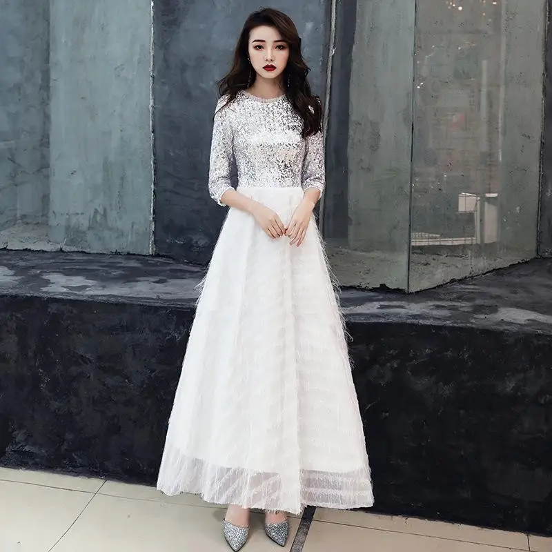 Свадебное вечернее платье Восточное женское элегантное тонкое Cheongsam модное китайское стильное свадебное длинное Qipao роскошное платье Vestido xs-xxxl - Цвет: B - 1