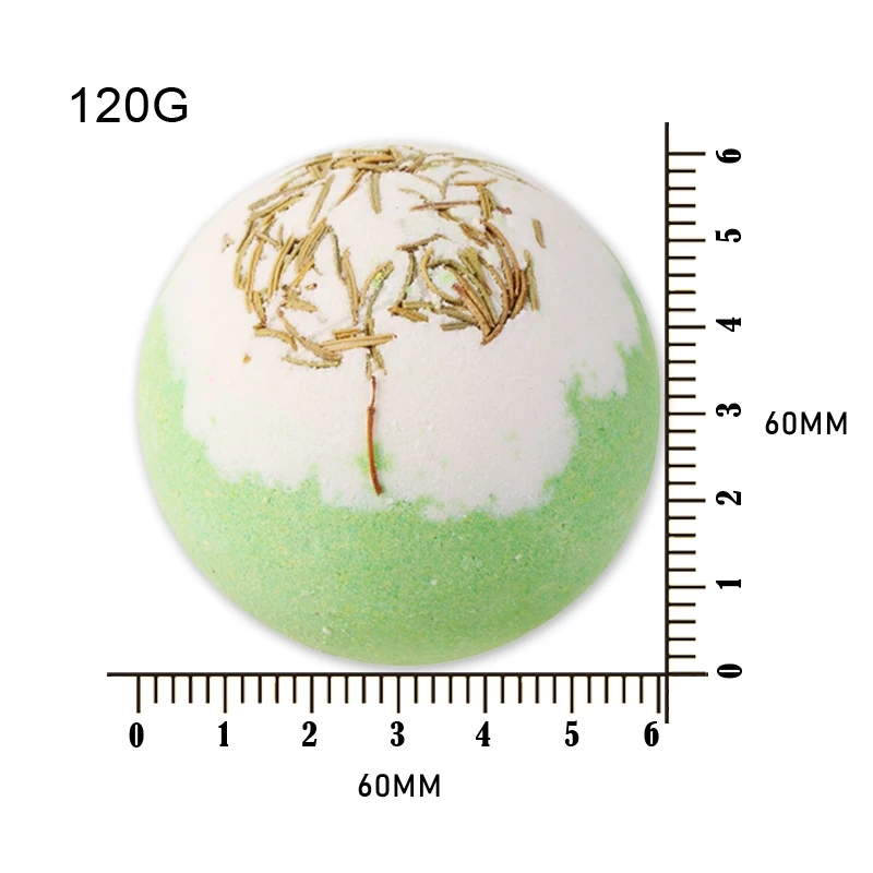 Tsing Bath Bomb 120g Green Tea Bubble Bath Bomb Essential Oil Stress Relief SPA Gift Set 5