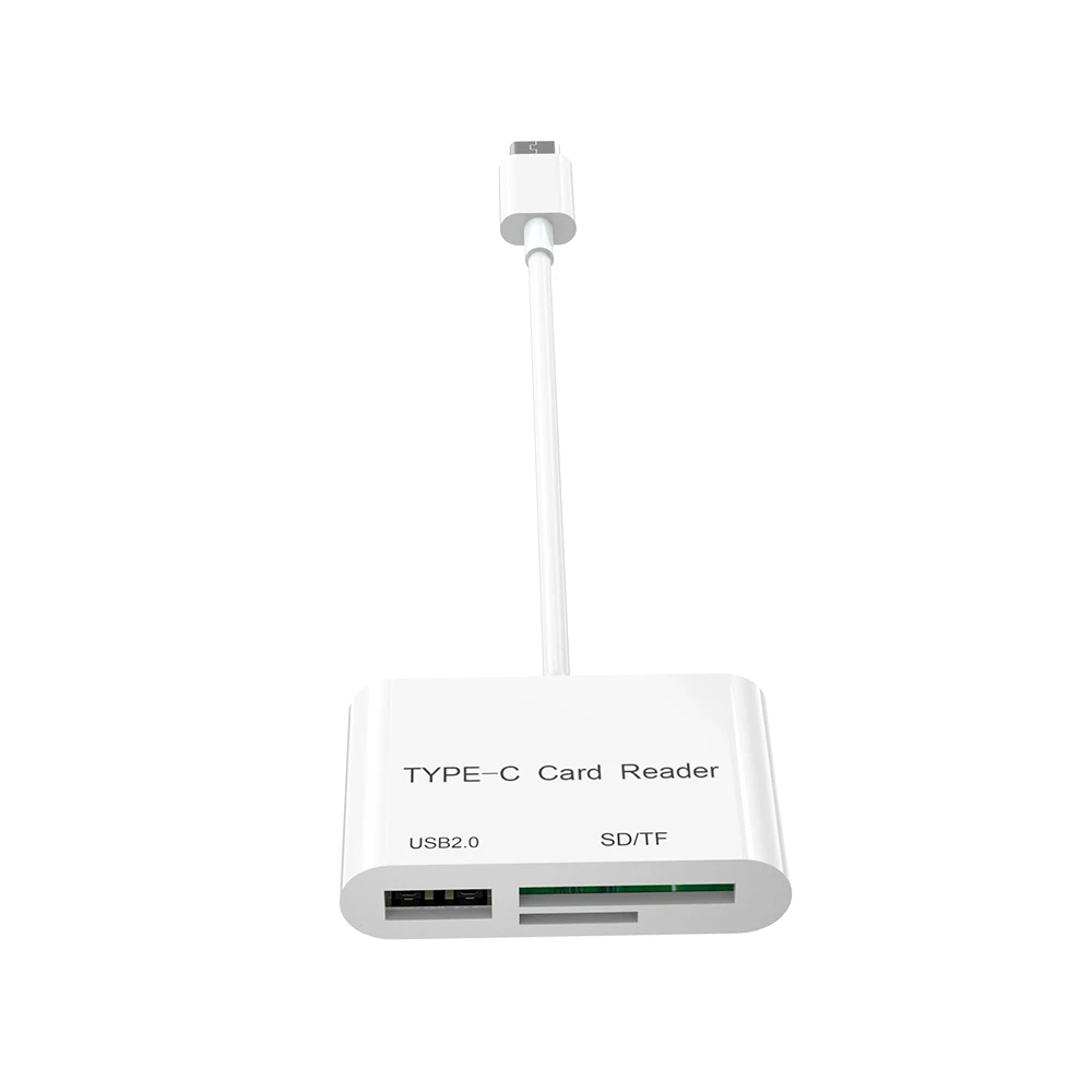 3 в 1 USB кард-ридер адаптер type C кабель SD/Micro SD TF подключение камеры смарт-карта памяти для Macbook Pro type-C порт