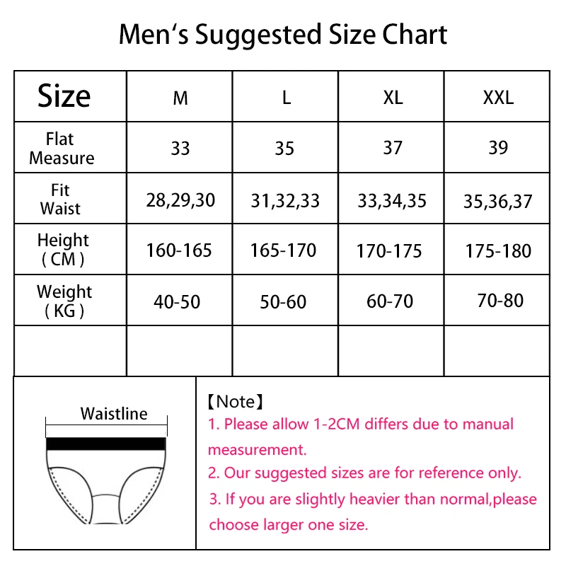泳裤尺码size