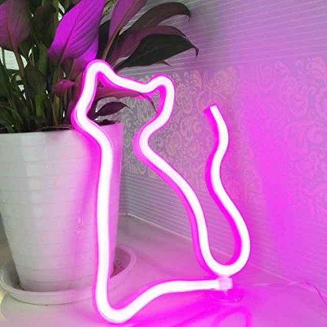 Cat Figure Neon Light decorative lamp2