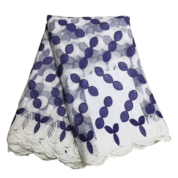 royal blue Последние королевские синие черные африканские кружевные ткани свадебные материалы высокое качество нигерийское кружево швейцарская вуаль кружевная ткань с камнями - Цвет: royal blue