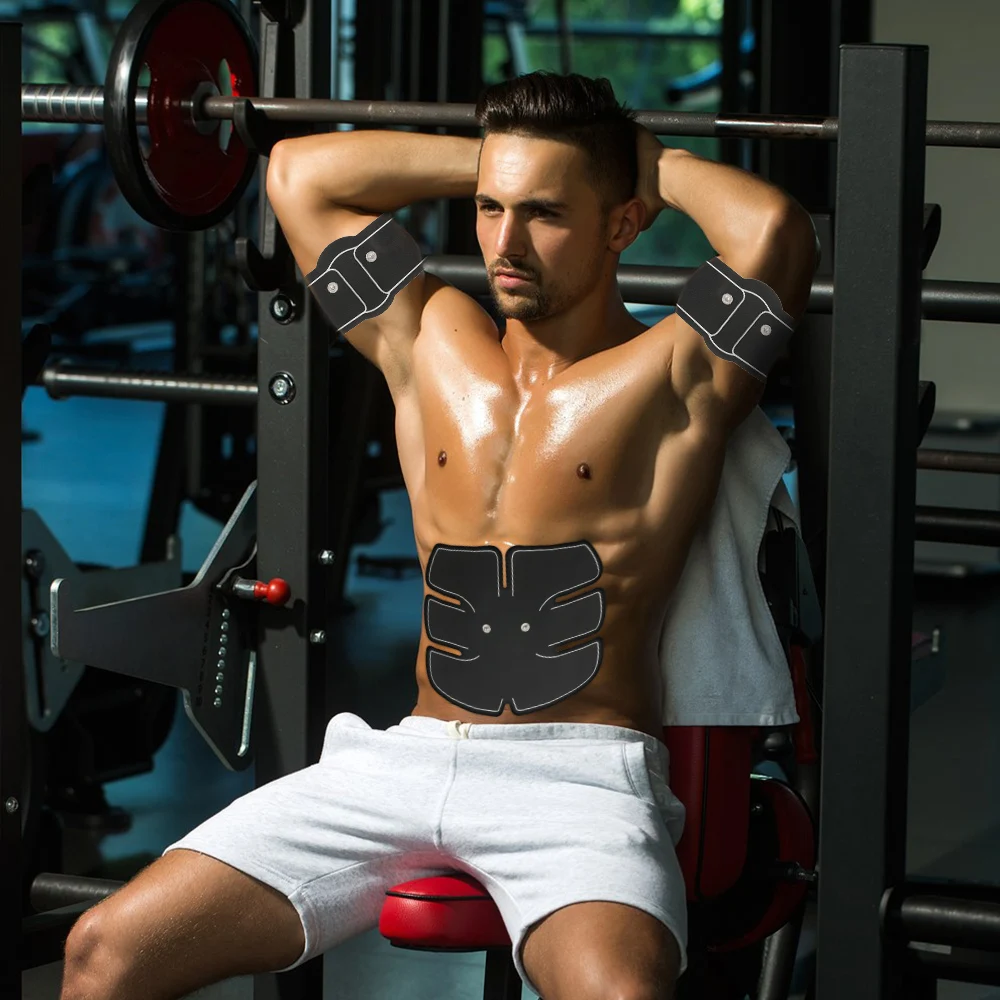 Стимулятор мышц гель Замена ABS наклейки для похудения EMS муслсе брюшной патч руки бедра тренировочное устройство нашивка с комбинацией букв