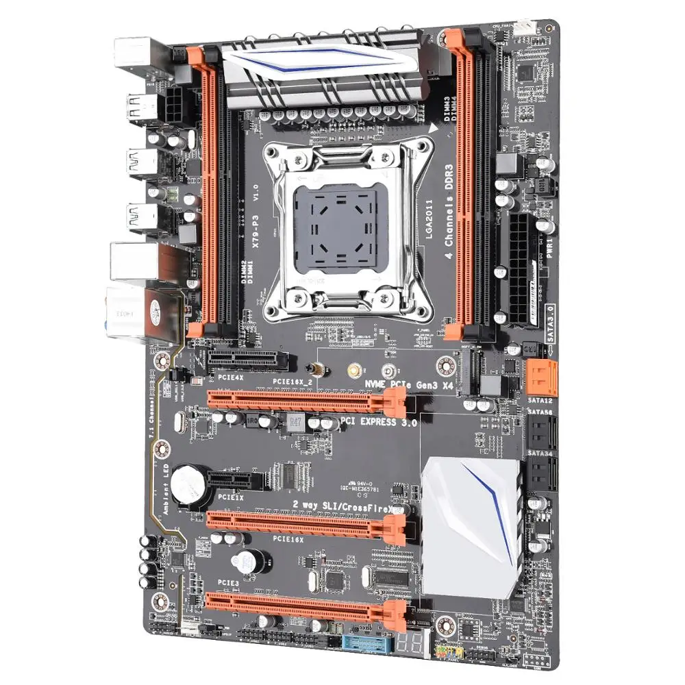 Материнская плата JINGSHA X79 P3 LGA2011 CPU DDR3 * 4 MATX USB3.0 SATA3 PCI E NVME M.2 SSD LGA 2011 до 128
