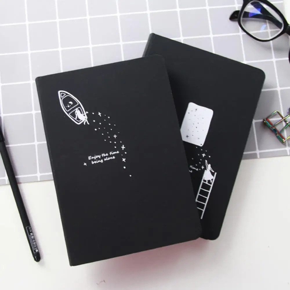 

Starry Sky Black Paper Notebook Planner Album Sketchbook Diary Book DIY Stationery Note Office School Stationery Papelaria