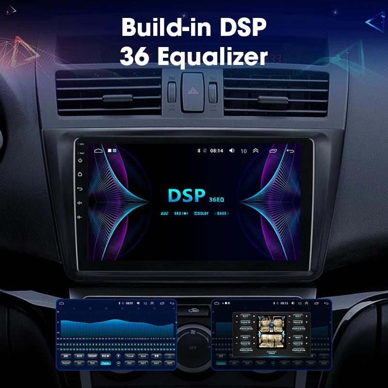 2DIN Android 8,1 2G+ 32G автомобильный Радио Аудио мультимедийный плеер для Mazda 6 Rui wing 2007-2012 навигация gps головное устройство поддержка BOSE