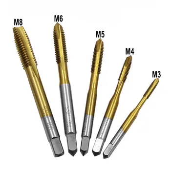 

Durable Use HSS Right Hand Screw Thread Machine Tap Straight Slot Tap Drill For Steel Abrasive Tool Tapping Power Tool