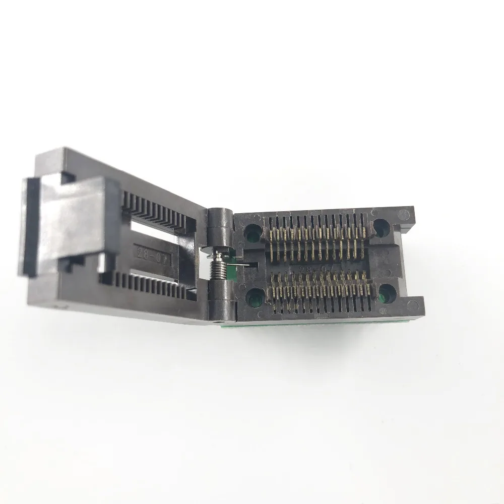  SOP28 SOIC28 SO28 to DIP28 Pitch 1.27mm Body Width 7.5mm IC Test programming socket 300mil clamshel