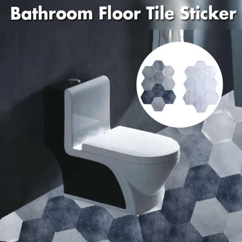 

Bathroom Floor Tile Sticker Adhesive PVC Marble Floor Decal Peel Floor Tiles Kitchen Living Room Decor Non Slip Floor Decal