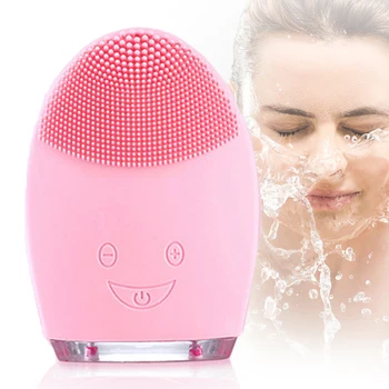 

New Mini Battery Electric Face Cleansing Brush Tool Silicone Cleaner Deep Pore Waterproof Beauty Soft Deep Cleaning Face Brushes
