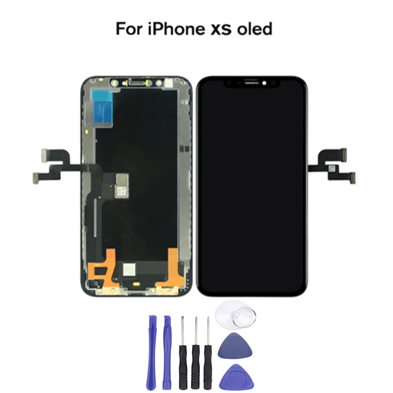 

AAA+++ For iPhone XS LCD Touch Screen No Dead Pixel AMOLED OEM Panel Assembly LCD Display Replacement Spare Part+Assemble Tool