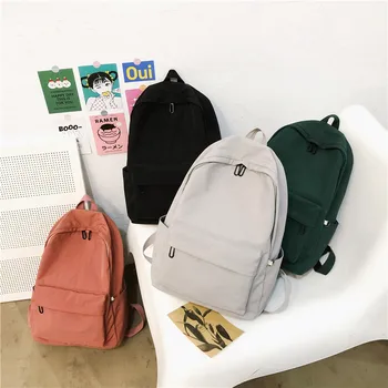 

2020 Women Casual Backpack Nylon Backbag Waterproof School Bag For Teenage Girl Anti-theft Shoulder Bag Mochilas Female Rucksack