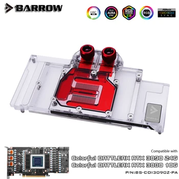 شراءبارو وحدة معالجة الرسومات كتلة & VGA برودة ، لمعركة ملونة AX RTX 3090 بطاقة جرافيكس المبرد ، م/ب 5 فولت ARGB مزامنة ، BS-COI3090Z-PA