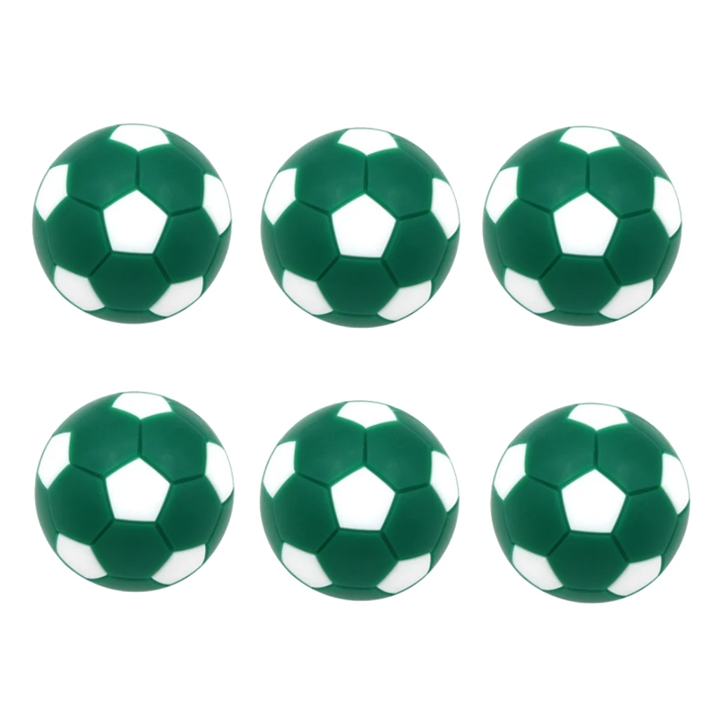 6pcs 32mm Table Soccer Football Foosball Balls Fussball Replacement