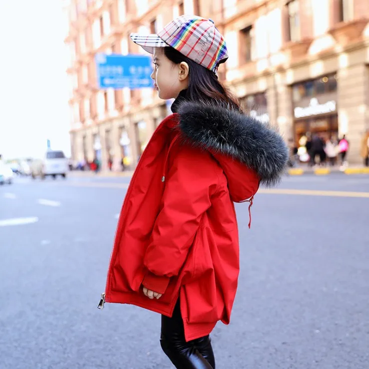 only jacket 120-160 см новые Зимний пуховик для девочек; детская Модная стильная зимняя куртка детская зимняя куртка - Цвет: only jacket
