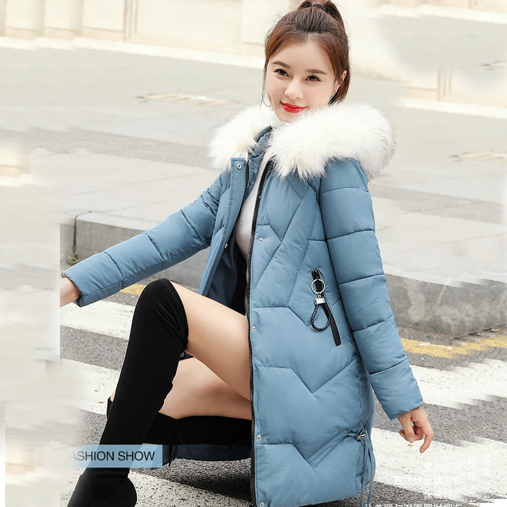 

New arrival In winter women's medium and long fashion self-cultivation jacket down jacket down parka 906
