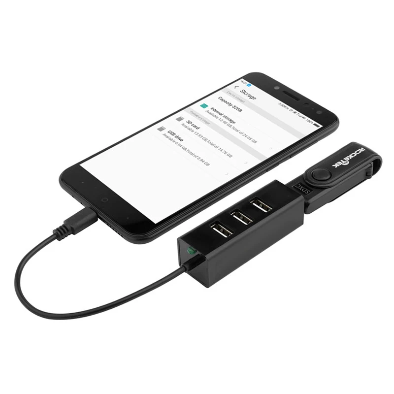 Micro USB OTG концентратор 4 порта Высокоскоростной USB Spliter зарядное устройство с адаптером кабель для смартфона компьютера планшета ПК данных