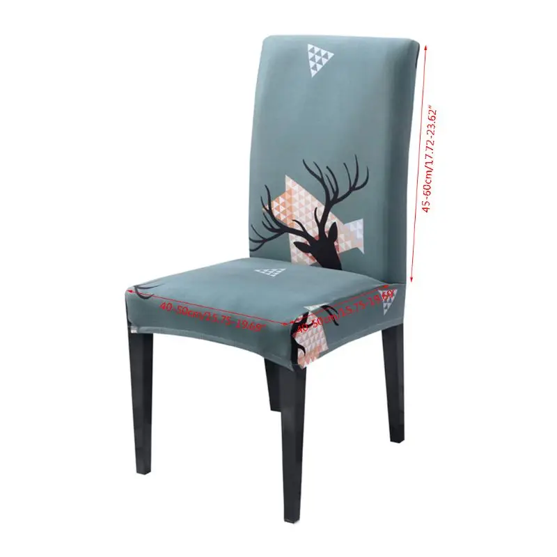 Stretch Stretch Dining Room Chair Cover Christmas  Removable Chair Seat Covers Christmas Decorations Dinner Chair Xmas Cap Hotel