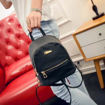 

2019 new shoulder bag female bag Korean version of the simple wild shoulder bag shoulder slung mini backpack tide