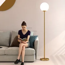 Скандинавские вертикальные стеклянные напольные светильники Светильник светильники Американский светильник роскошный светодиодный напольный светильник для спальни современная гостиная торшер