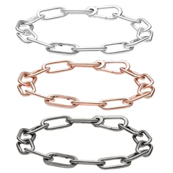 2021 New 925 Series Sterling Silver Accessories Chain Fit Pandora Original Femme Jewelry For Women DIY Charms Jewellry Bracelets