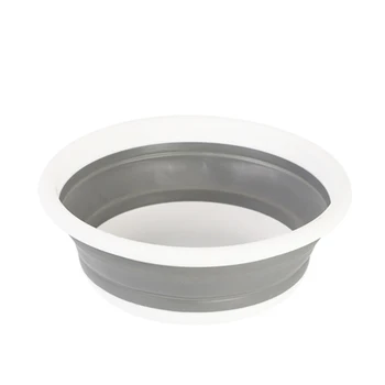 

Portable Simple Folding Basin Silicone Camping Fishing Car Washing Tool Outdoors Kitchen tools wash vegetables fruit Washbasin