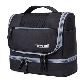 

Double-Layer Travel Waterproof Storage Bag Cosmetic Bag Large-Capacity Dry And Wet Separation Wash Bag