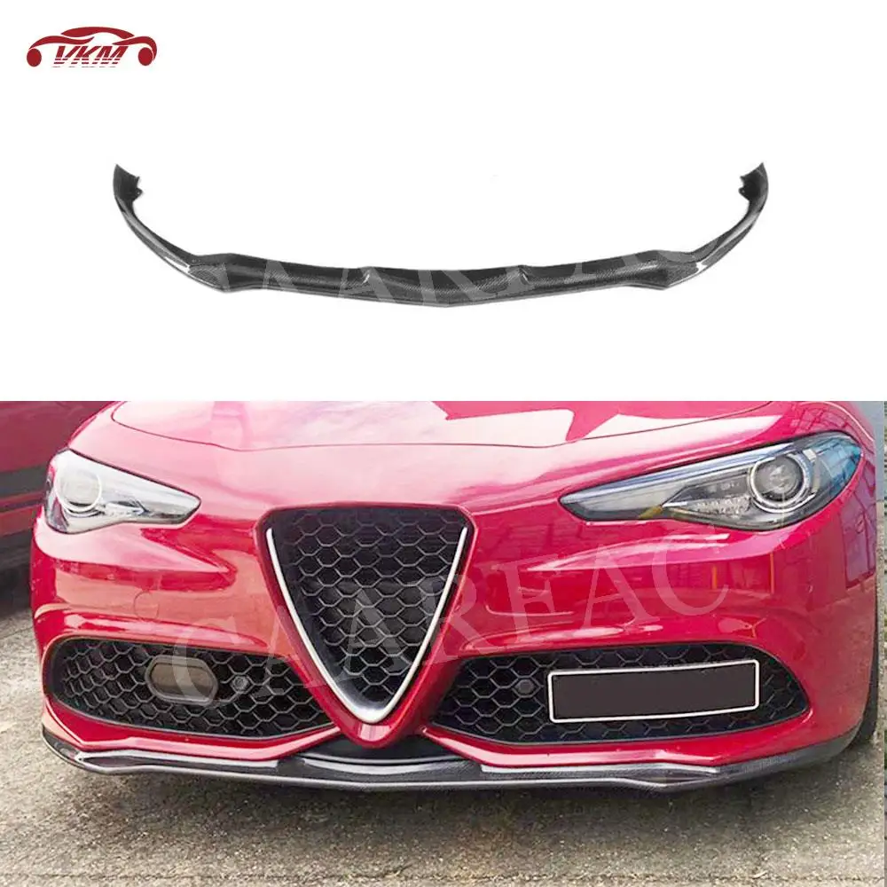 Чехол из углеродного волокна на передний бампер для подбородка и спойлера Alfa Romeo