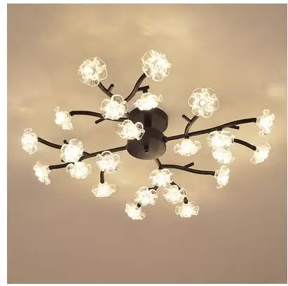 

Plum bedroom ceiling lamp Simple modern Nordic creative living room lamp Warm romantic girl room wedding room lamp