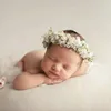 Newborn Photography Props Baby Headband Full Moon Baby Photo Headdress Handmade Hairband Flower Headband ► Photo 2/5