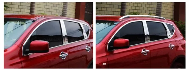 For Nissan Qashqai 2007 2008 2009-2013 Roof Rack Rails Bar Luggage Carrier Bars top Racks Rail Boxes Aluminum alloy
